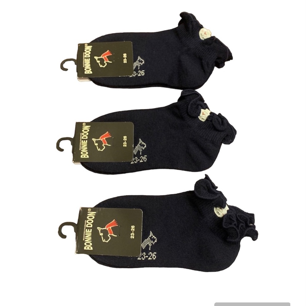 Bonnie doon short navy lettuce top socks 3 pairs toddler girl nwt